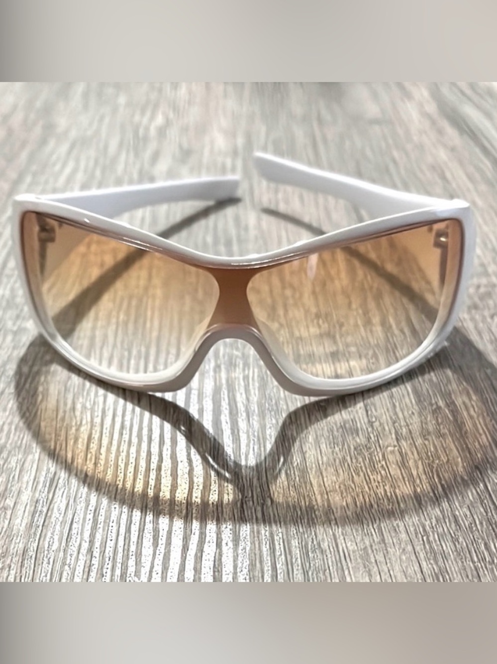 Oakley White & Tan Women’s Sunglasses